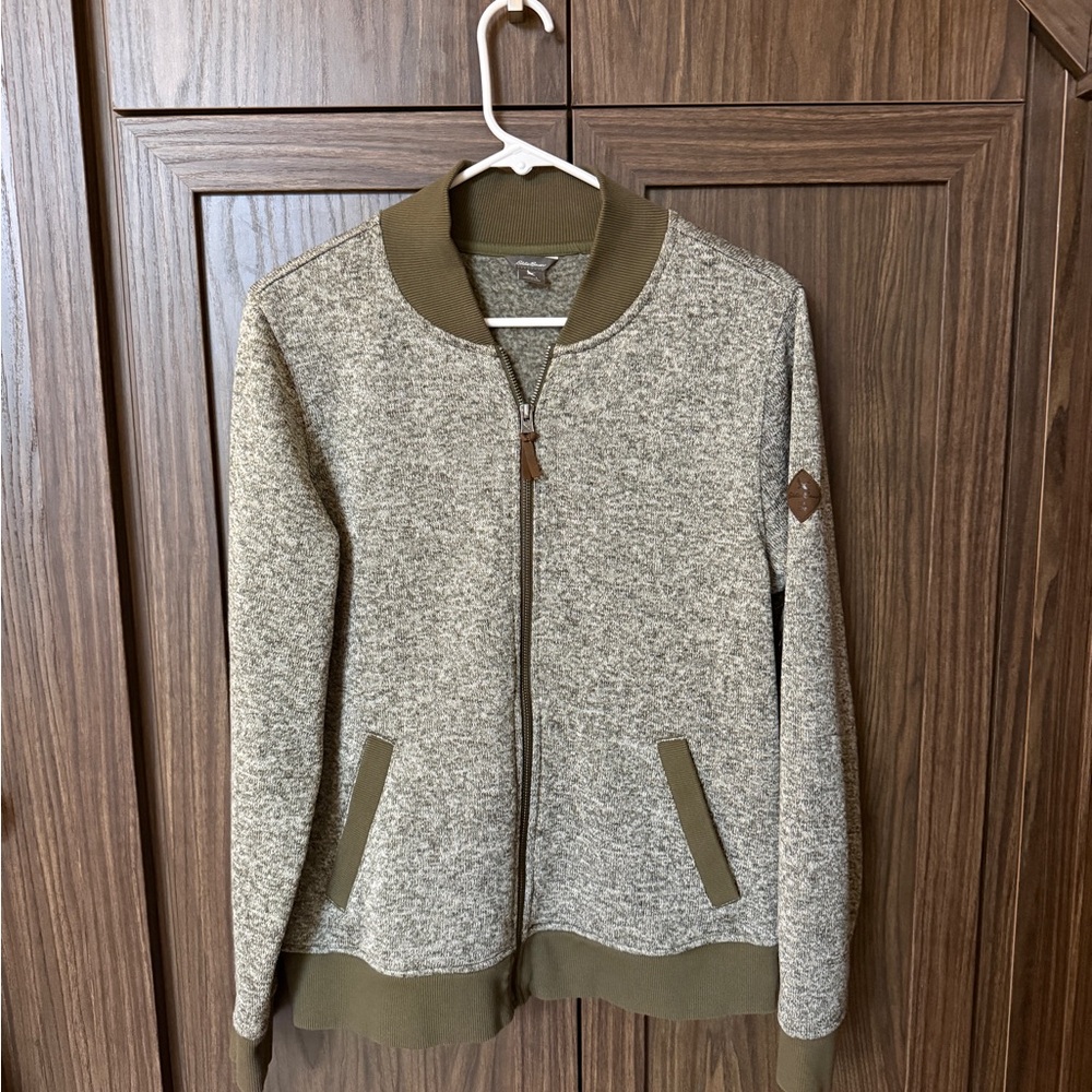 Eddie Bauer knit bomber jacket